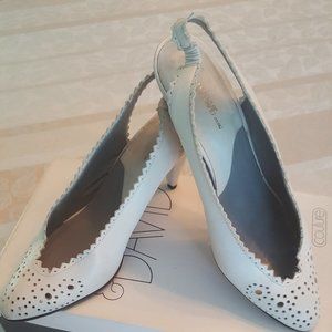 Joan & David Couture White Sling-back pumps 7